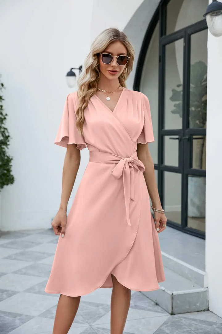 Alirra | Women's summer dress with flowing silhouette and v-neckline