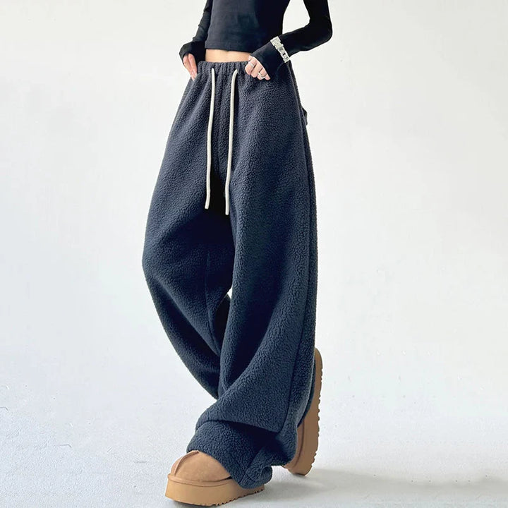 Luisa | Women’s fleece wide-leg lounge pants