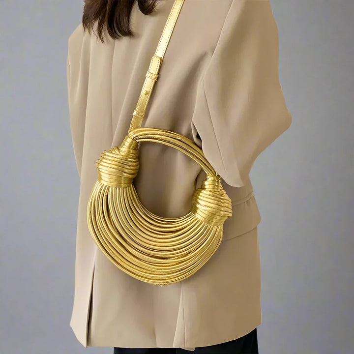 Dakota | Women’s crossbody wrap bag with sculptural design and detachable strap
