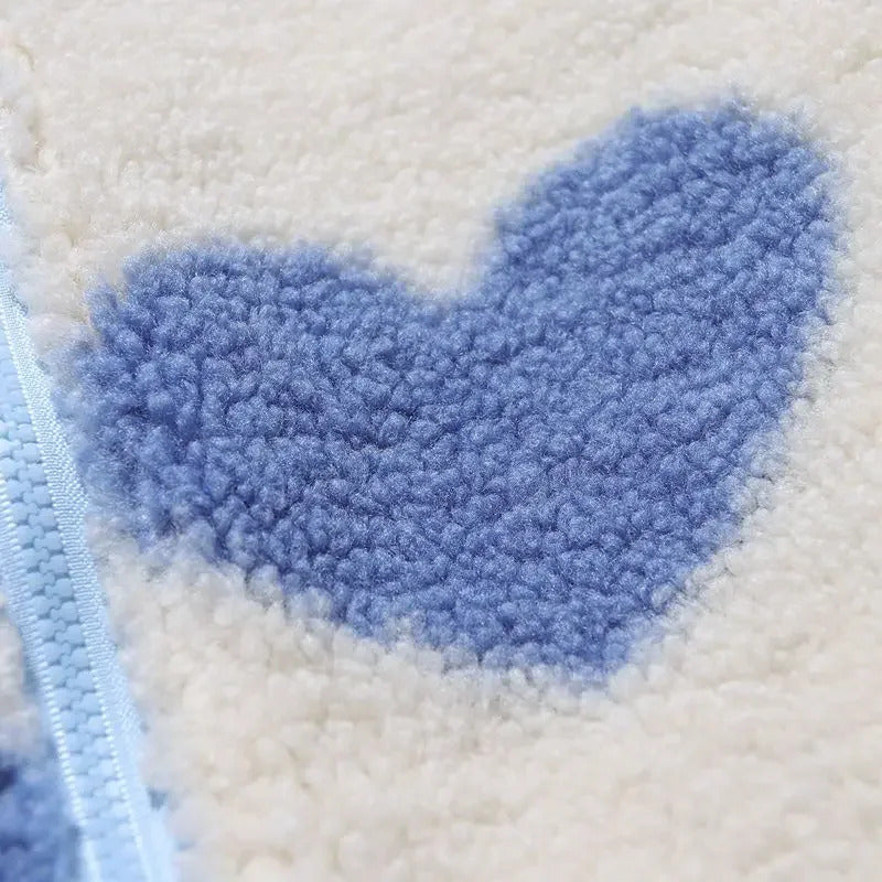 Katya | Women’s reversible heart fleece jacket