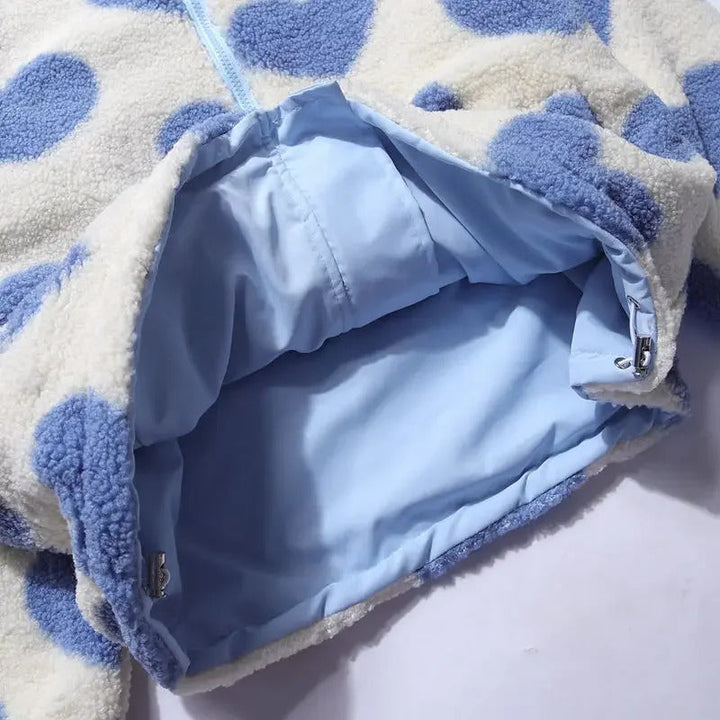 Katya | Women’s reversible heart fleece jacket