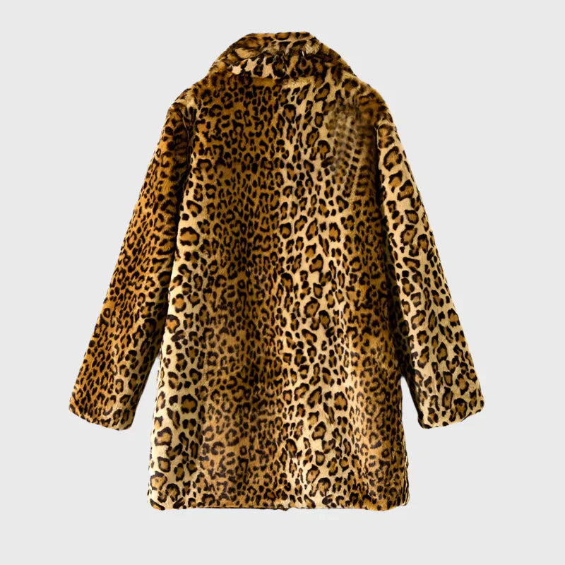 Laurel | Women’s leopard faux fur coat