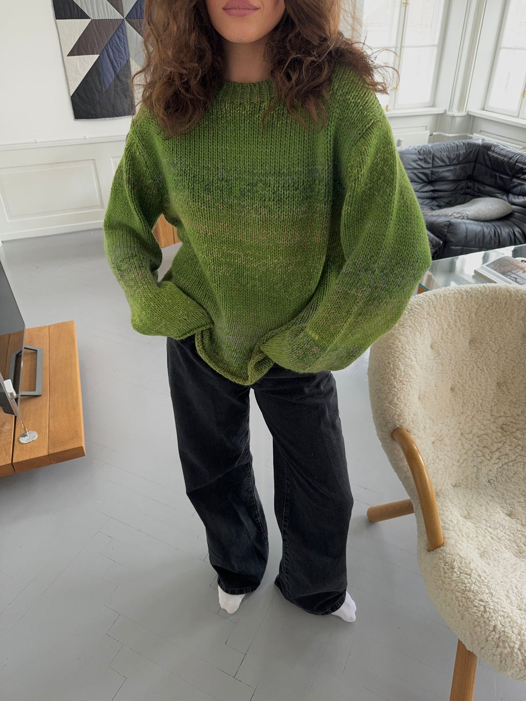 Isla | Women’s knit sweater with multicolored design