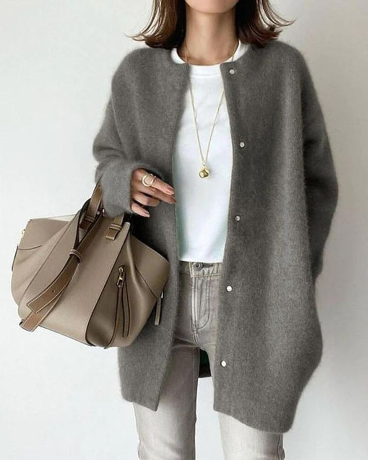 Aisling | Women's long wool cardigan