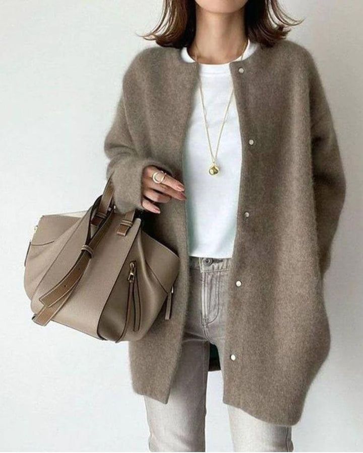 Aisling | Women's long wool cardigan