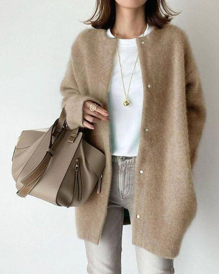 Aisling | Women's long wool cardigan