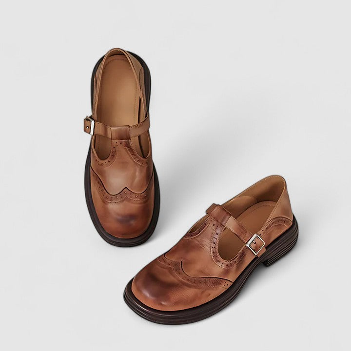 Scarlet | Women’s buckle strap shoes with supportive sole