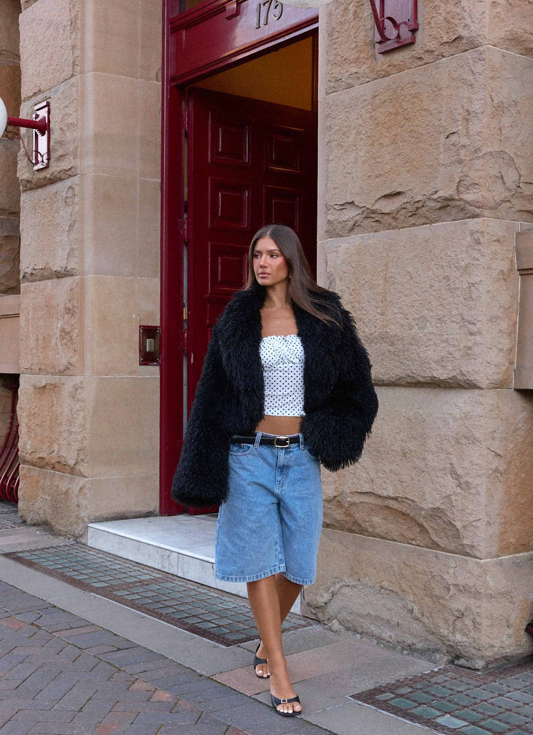 Soren | Women’s shaggy faux fur cropped jacket