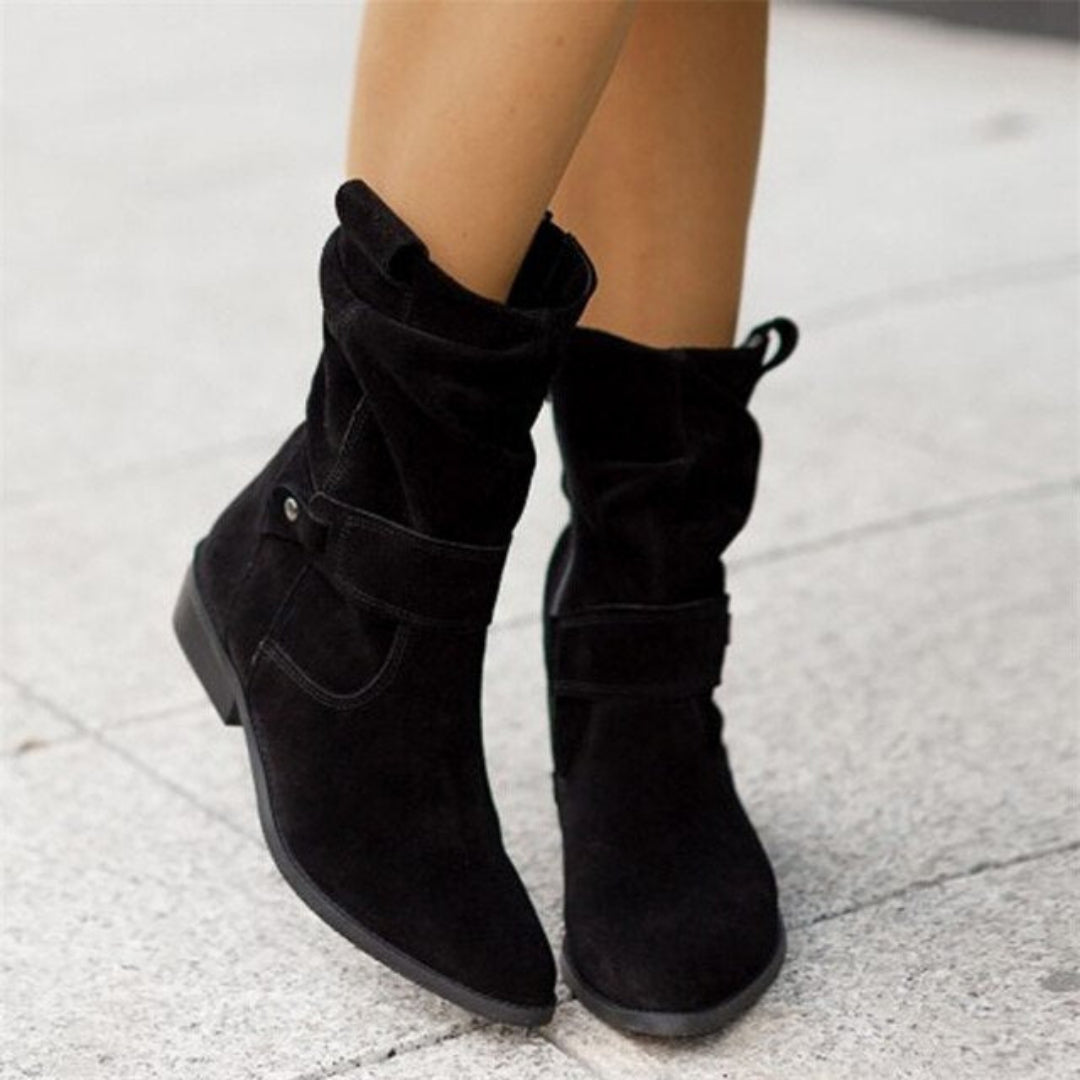 Ainsley | Suede slouch summer boots