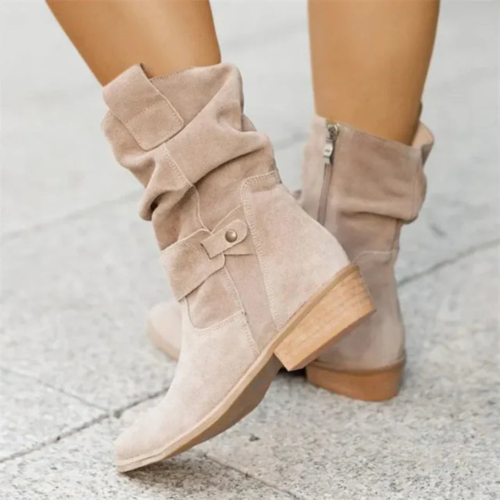Ainsley | Suede slouch summer boots