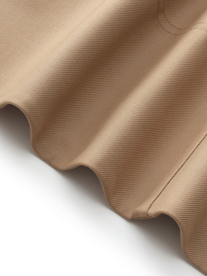 Noelle | Women's worsted wool gathered waist flared skirt with belt