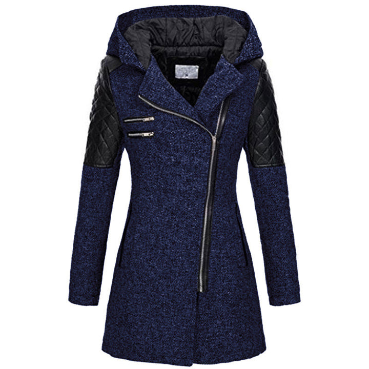 Arely | Women’s tweed & quilted hooded coat