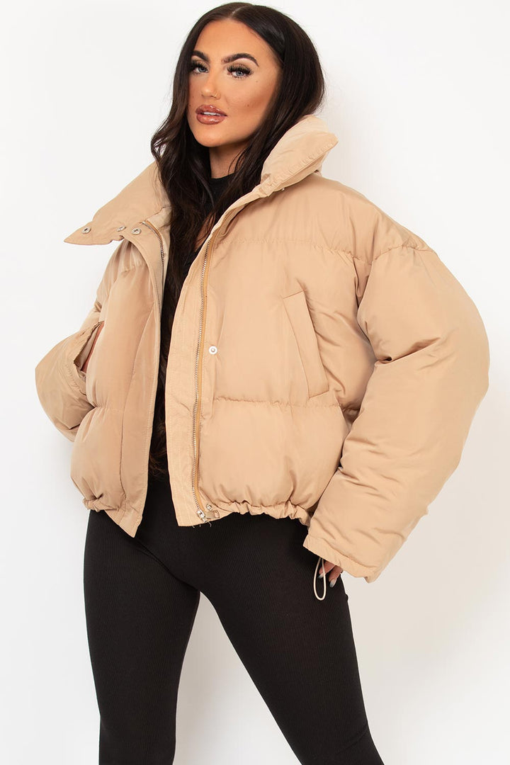 Alivia | Women’s oversized puffer jacket with drawstring hem
