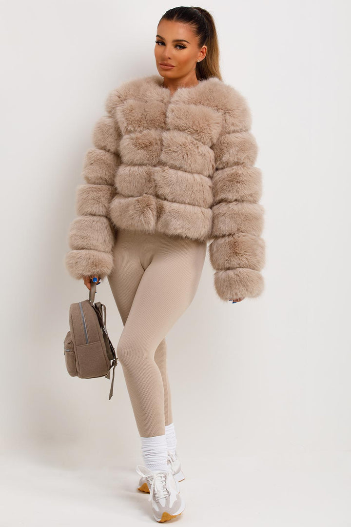Kinsley | Women’s faux fur bubble coat