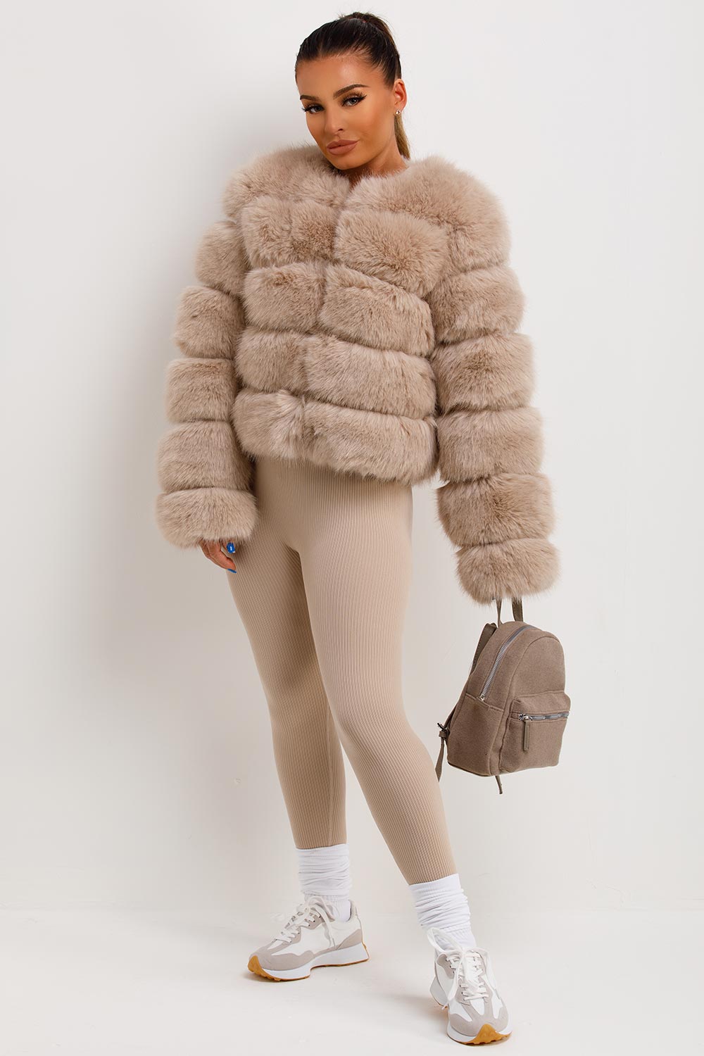 Kinsley | Women’s faux fur bubble coat