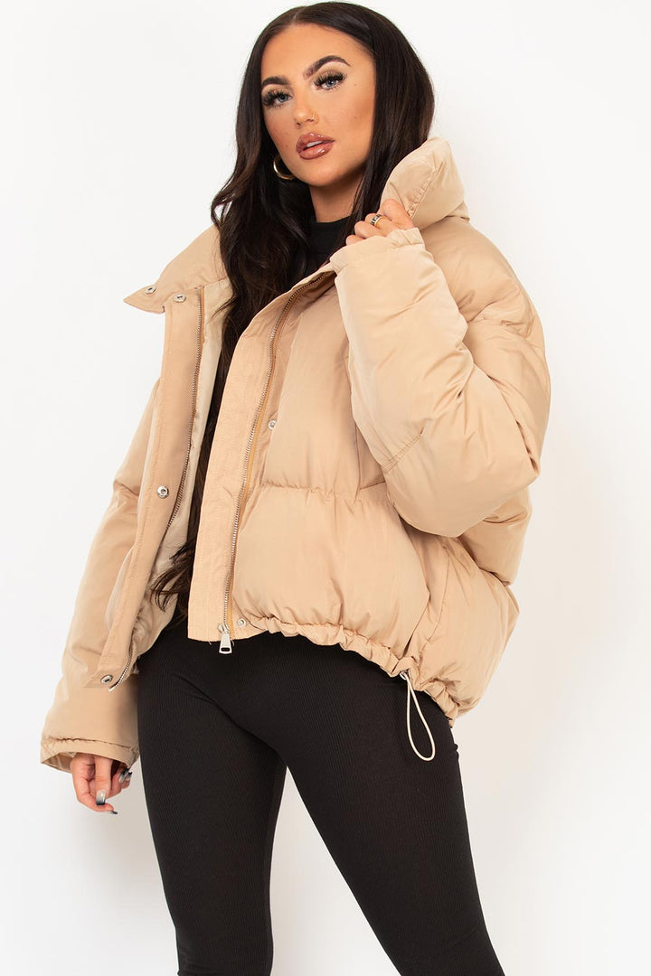 Alivia | Women’s oversized puffer jacket with drawstring hem