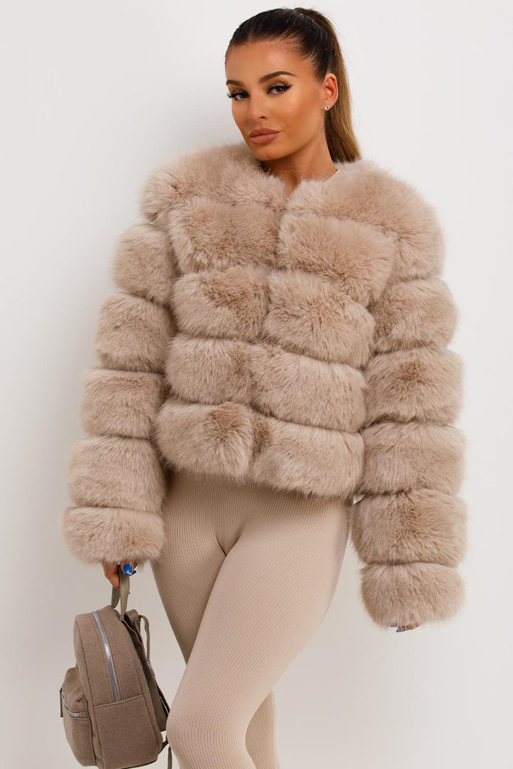 Kinsley | Women’s faux fur bubble coat
