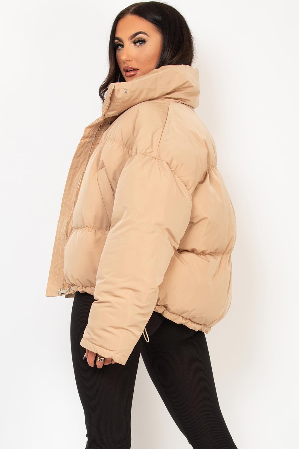 Alivia | Women’s oversized puffer jacket with drawstring hem