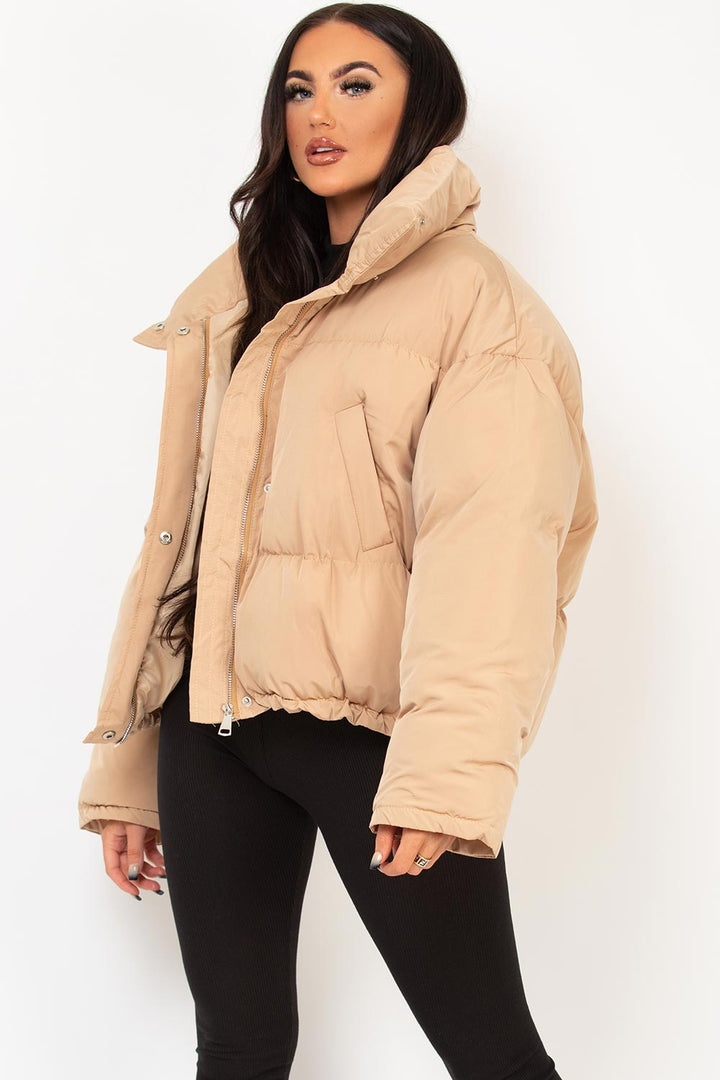 Alivia | Women’s oversized puffer jacket with drawstring hem