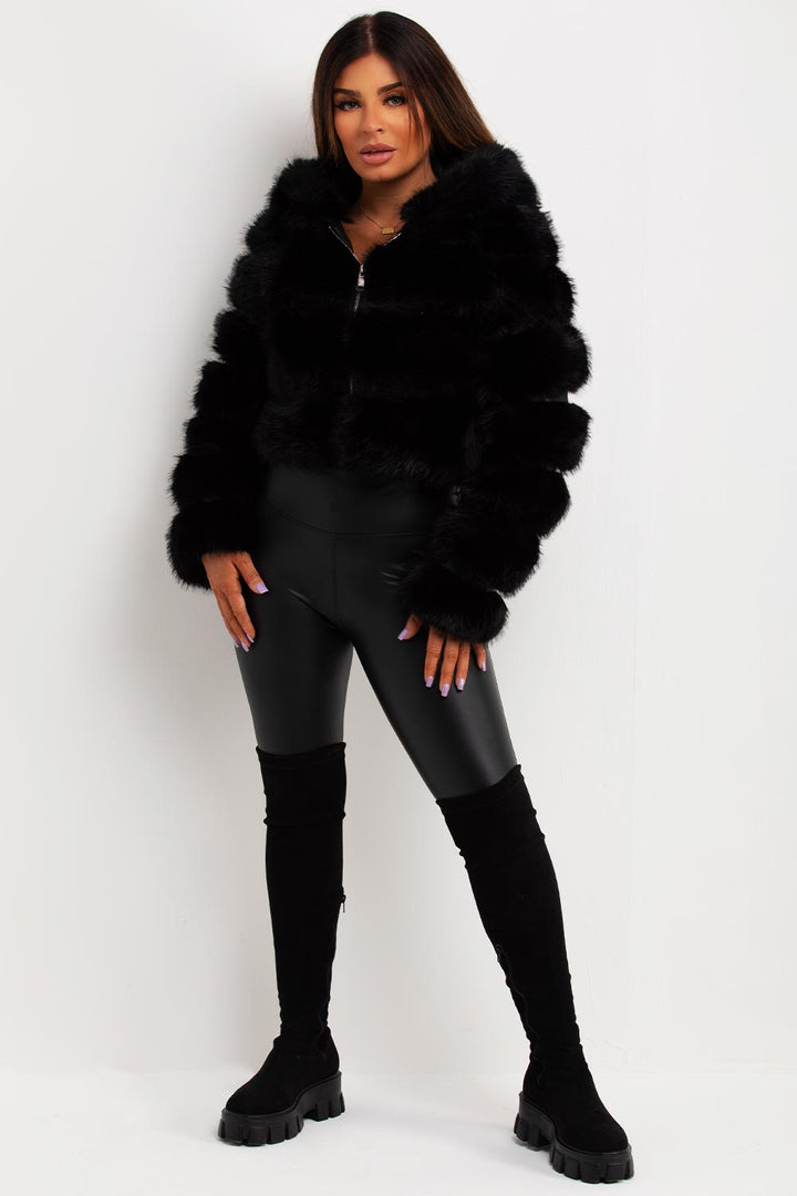 Esme | Women’s hooded faux fur jacket
