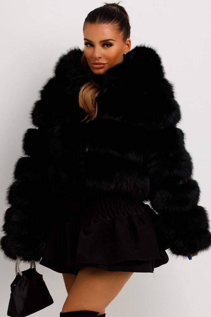 Esme | Women’s hooded faux fur jacket