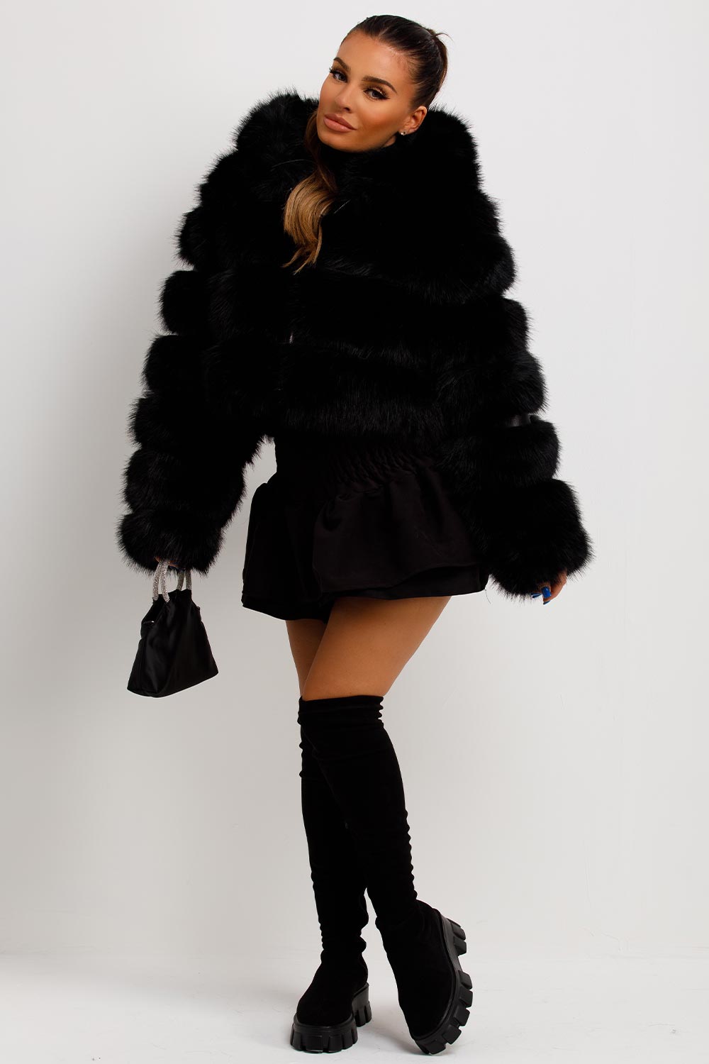 Esme | Women’s hooded faux fur jacket