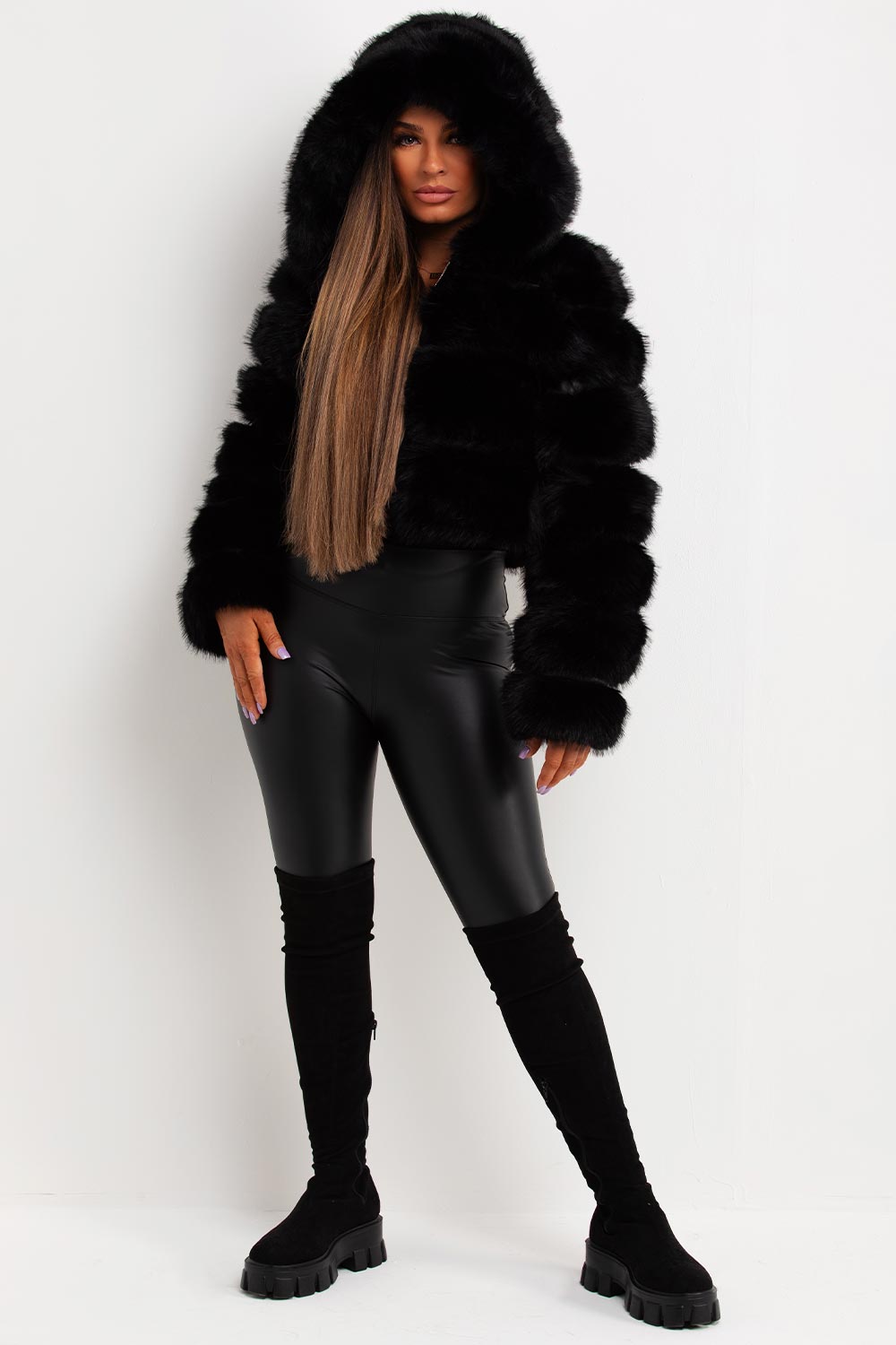 Esme | Women’s hooded faux fur jacket