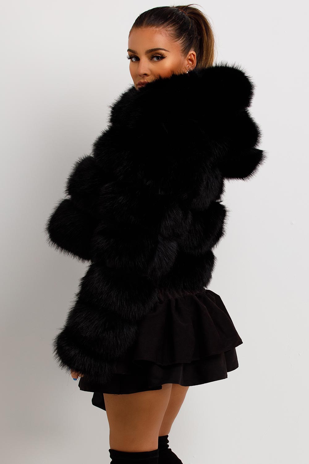 Esme | Women’s hooded faux fur jacket