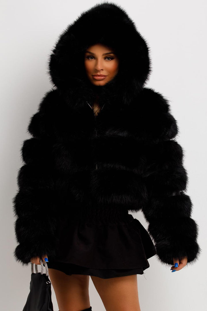 Esme | Women’s hooded faux fur jacket