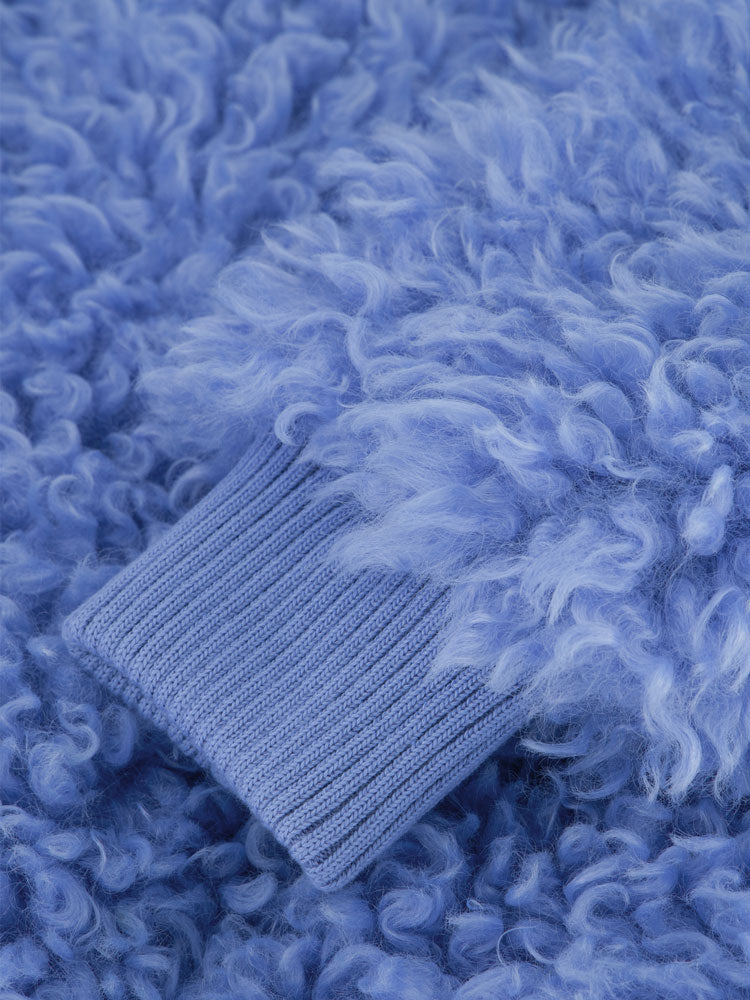 Addie | Women’s soft faux fur curly jacket