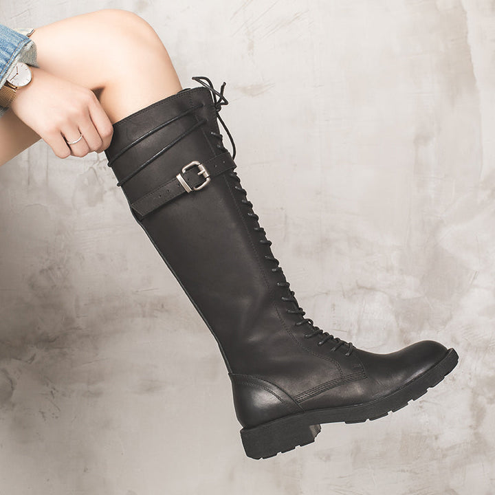 Rio | Lace-up knee-high riding boots