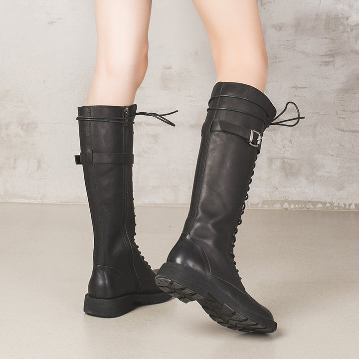 Rio | Lace-up knee-high riding boots