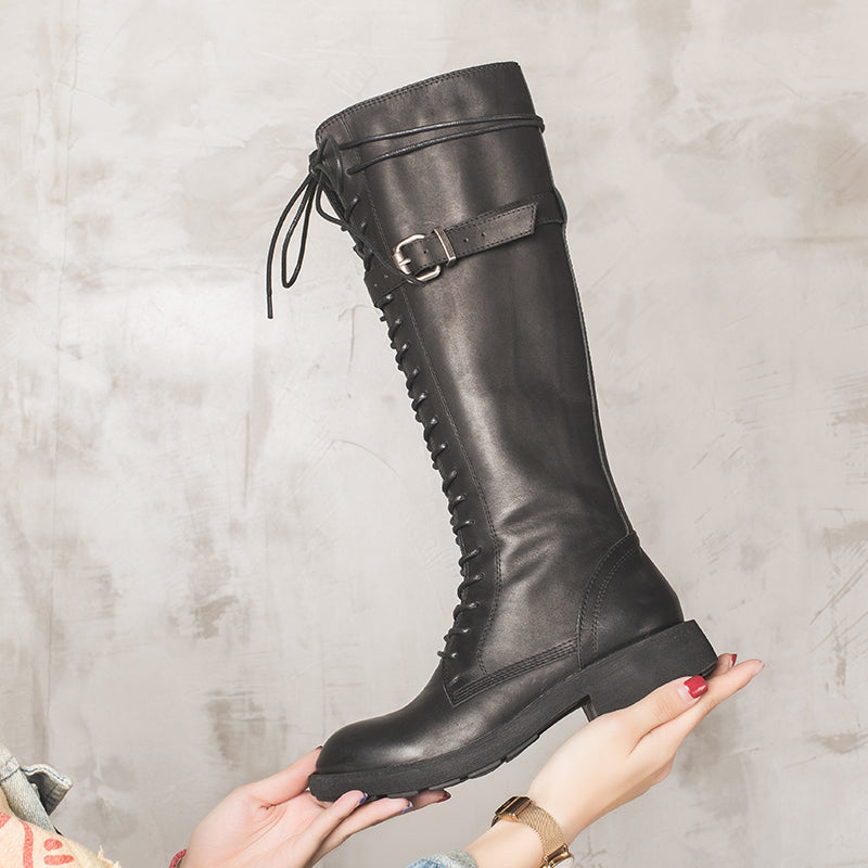Rio | Lace-up knee-high riding boots