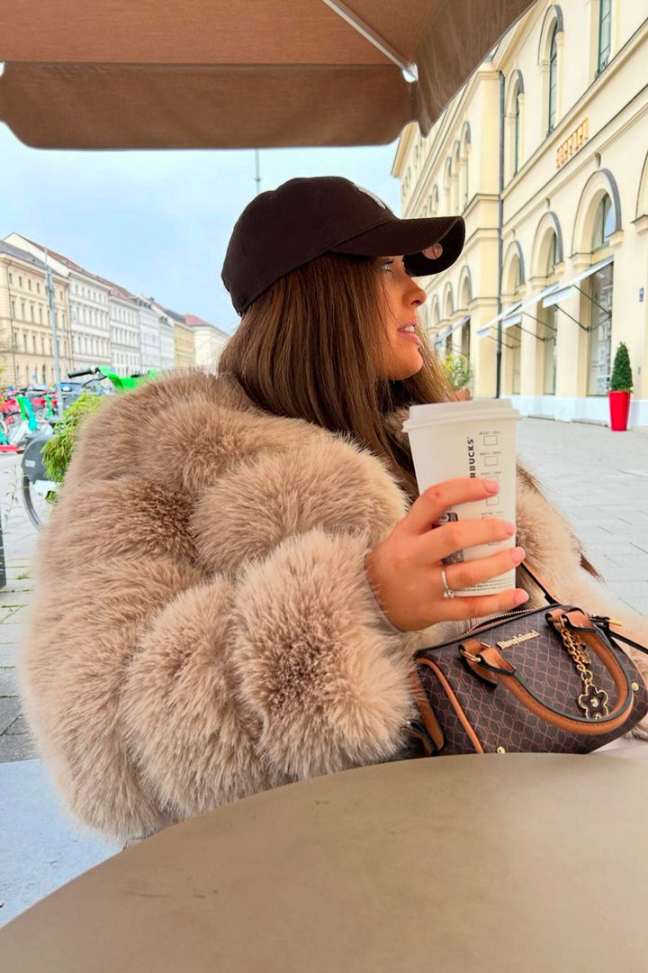 Kinsley | Women’s faux fur bubble coat