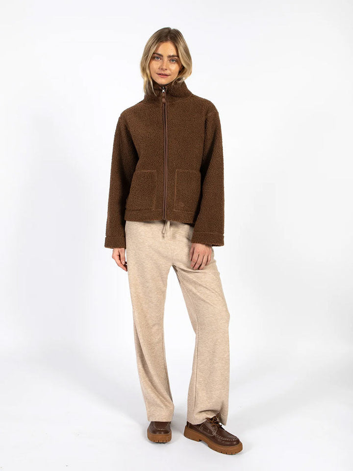Adrianne | Women’s zip-up teddy fleece jacket