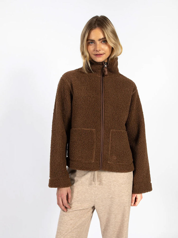 Adrianne | Women’s zip-up teddy fleece jacket