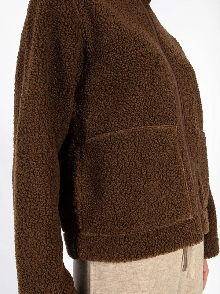 Adrianne | Women’s zip-up teddy fleece jacket