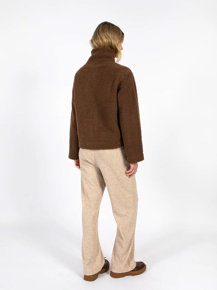 Adrianne | Women’s zip-up teddy fleece jacket