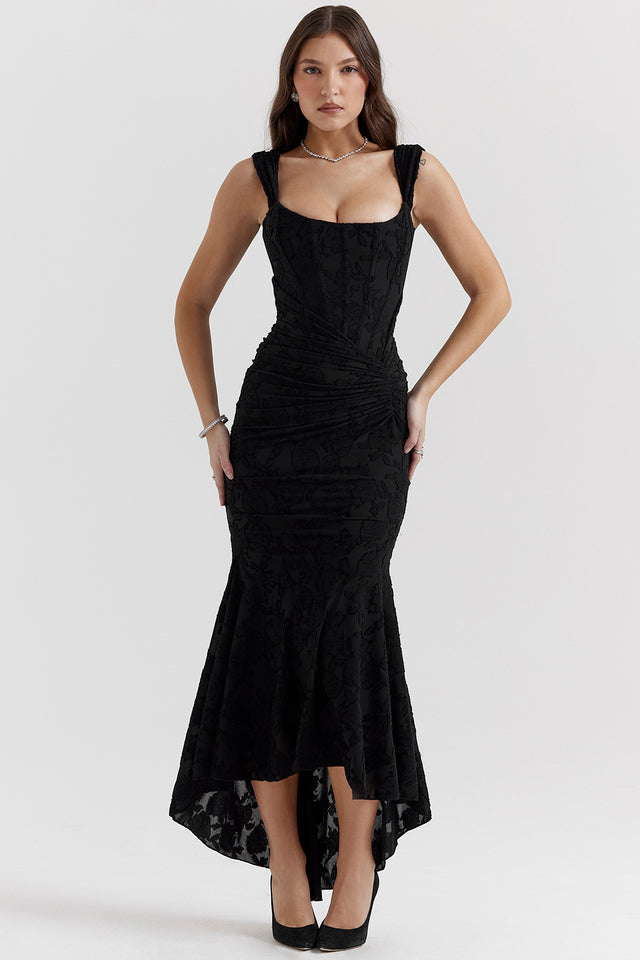 Vicky | Women’s regal draped midi dress