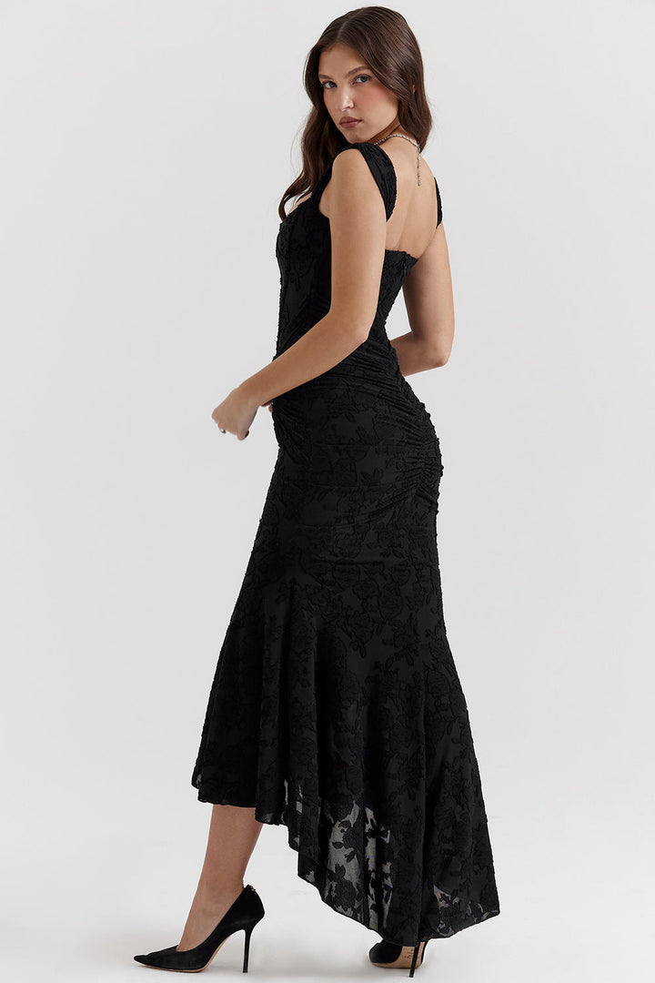 Vicky | Women’s regal draped midi dress