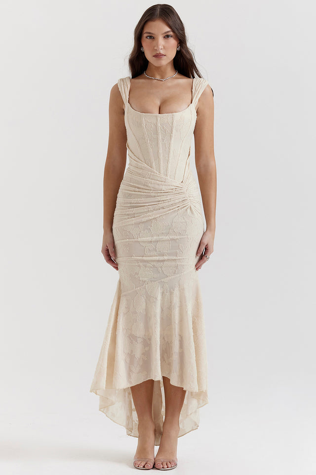 Vicky | Women’s regal draped midi dress