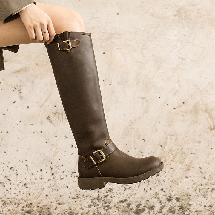 Luna | Knee-high western boots with retro edge