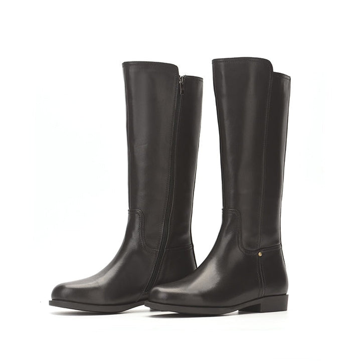 Liza | Fold-detail knee-high boots