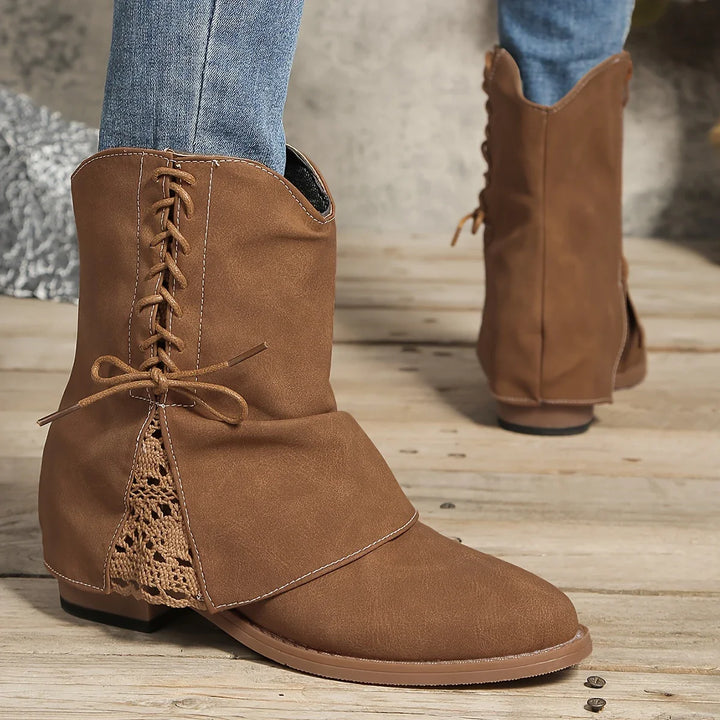 Viv | Women’s slip-on ankle boots with low block heel
