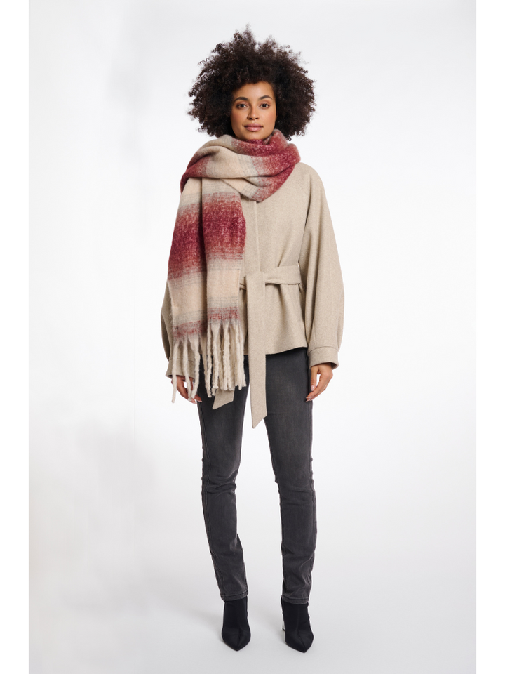 Maddie | Women’s oversized gradient scarf with fringe