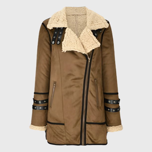 Ramona | Women’s faux shearling aviator jacket