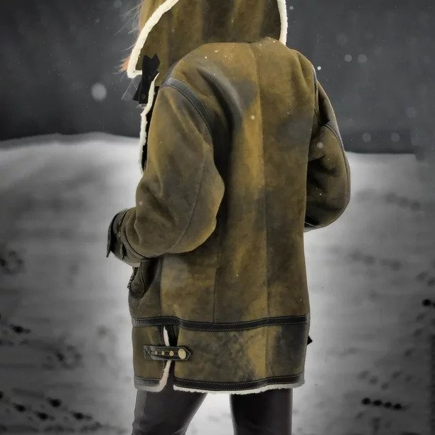 Ramona | Women’s faux shearling aviator jacket