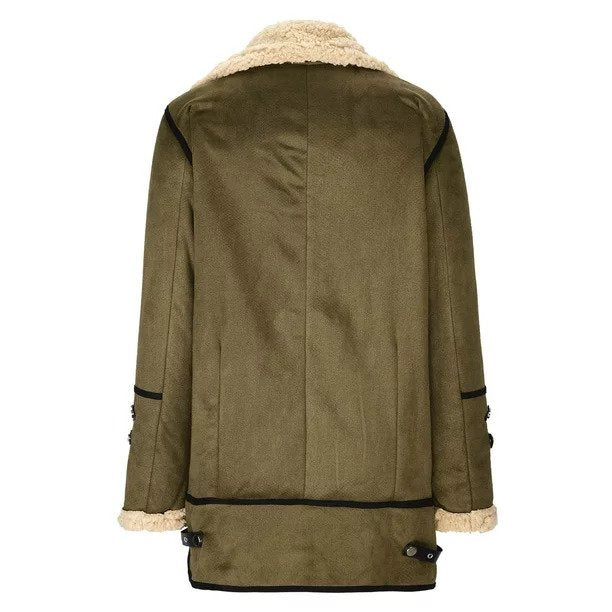 Ramona | Women’s faux shearling aviator jacket