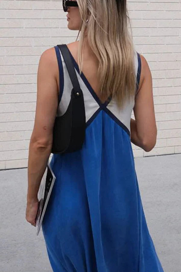 Lara | Chic v-neck color dress