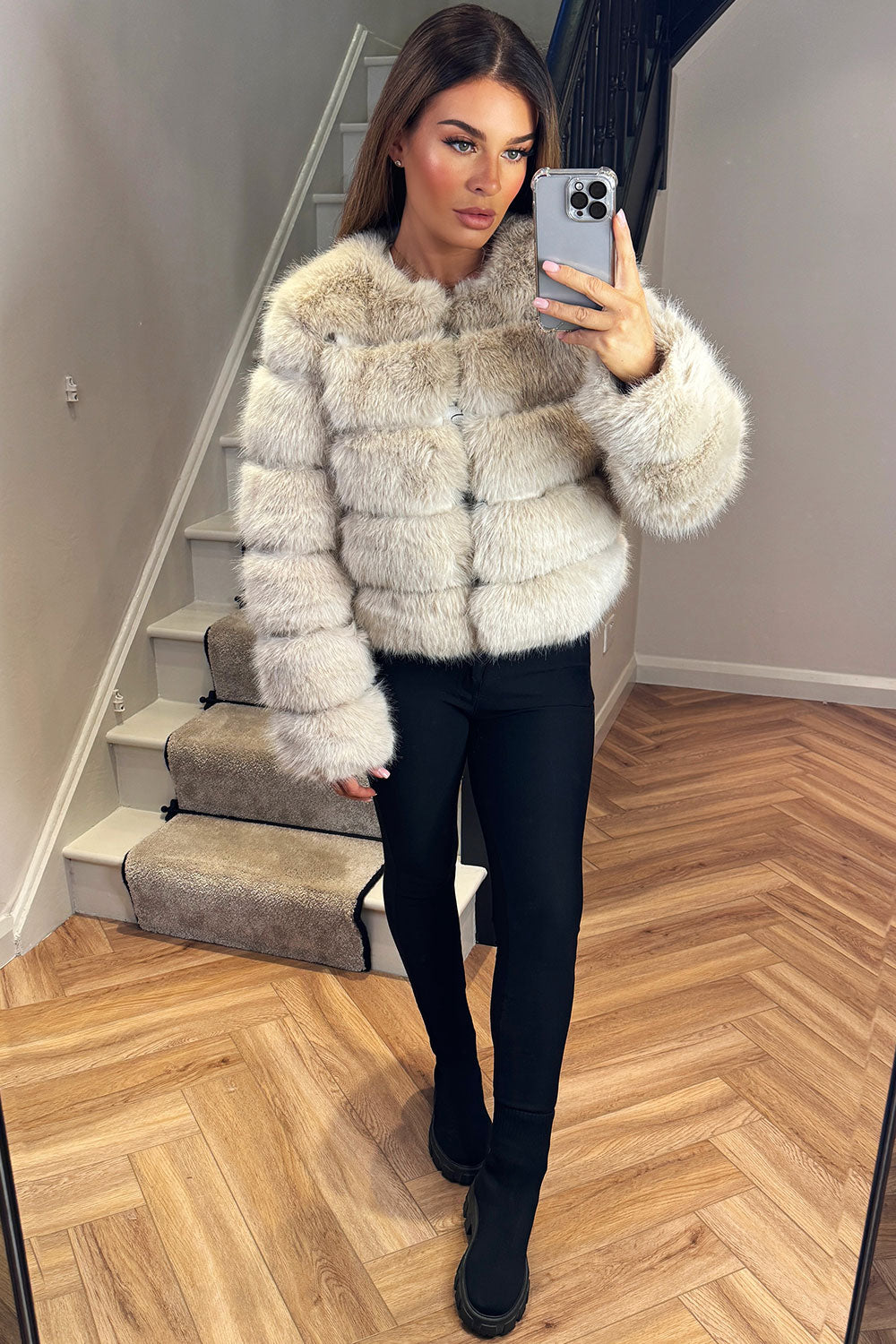 Kinsley | Women’s faux fur bubble coat